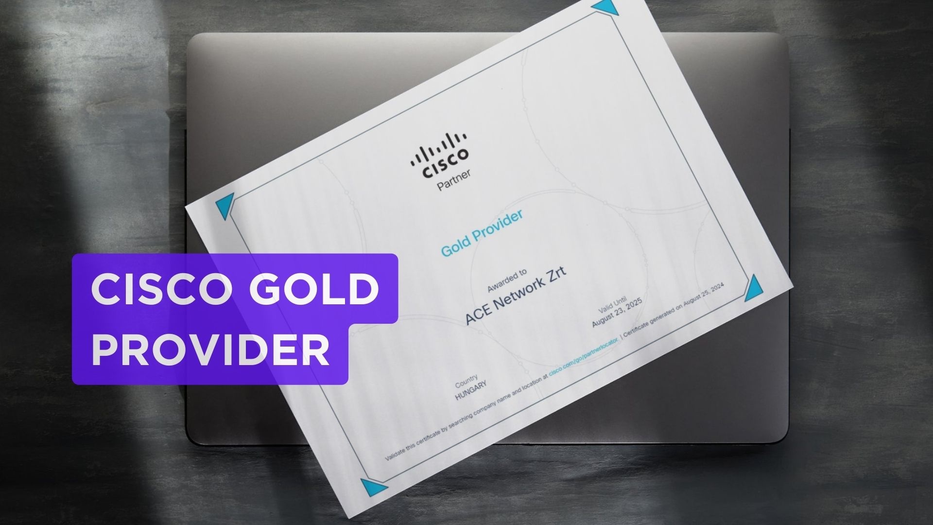 CISCO Gold Provider minősítés az AceNetwork Zrt.-nek