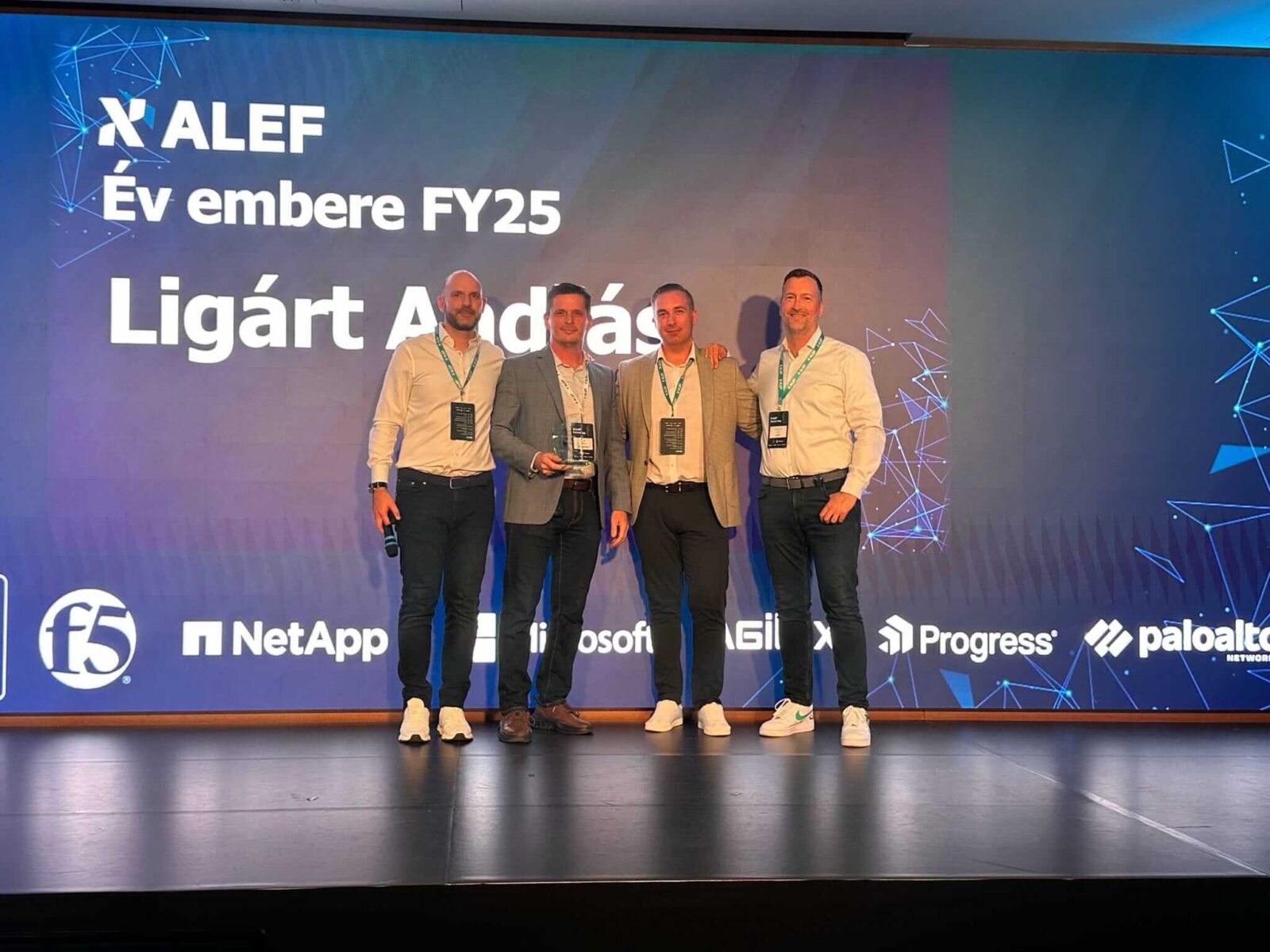 Kettős elismerés az ALEF Partnernapon: szakmai és emberi teljesítményét is díjazták az ACE Networknek